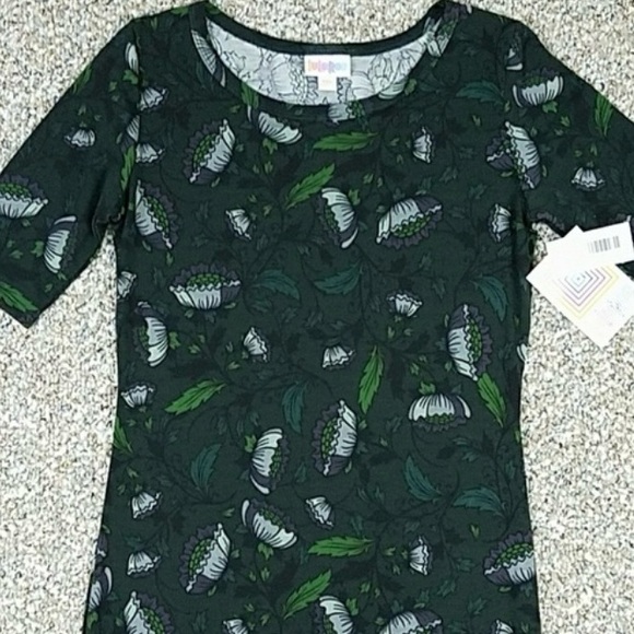 Brand New LulaRoe Green and Purple floral dress - Picture 4 of 9